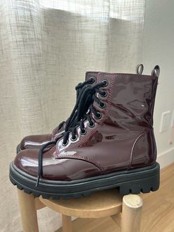 Fall burgundy boots