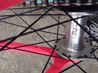 Phil hub on a velocity rim