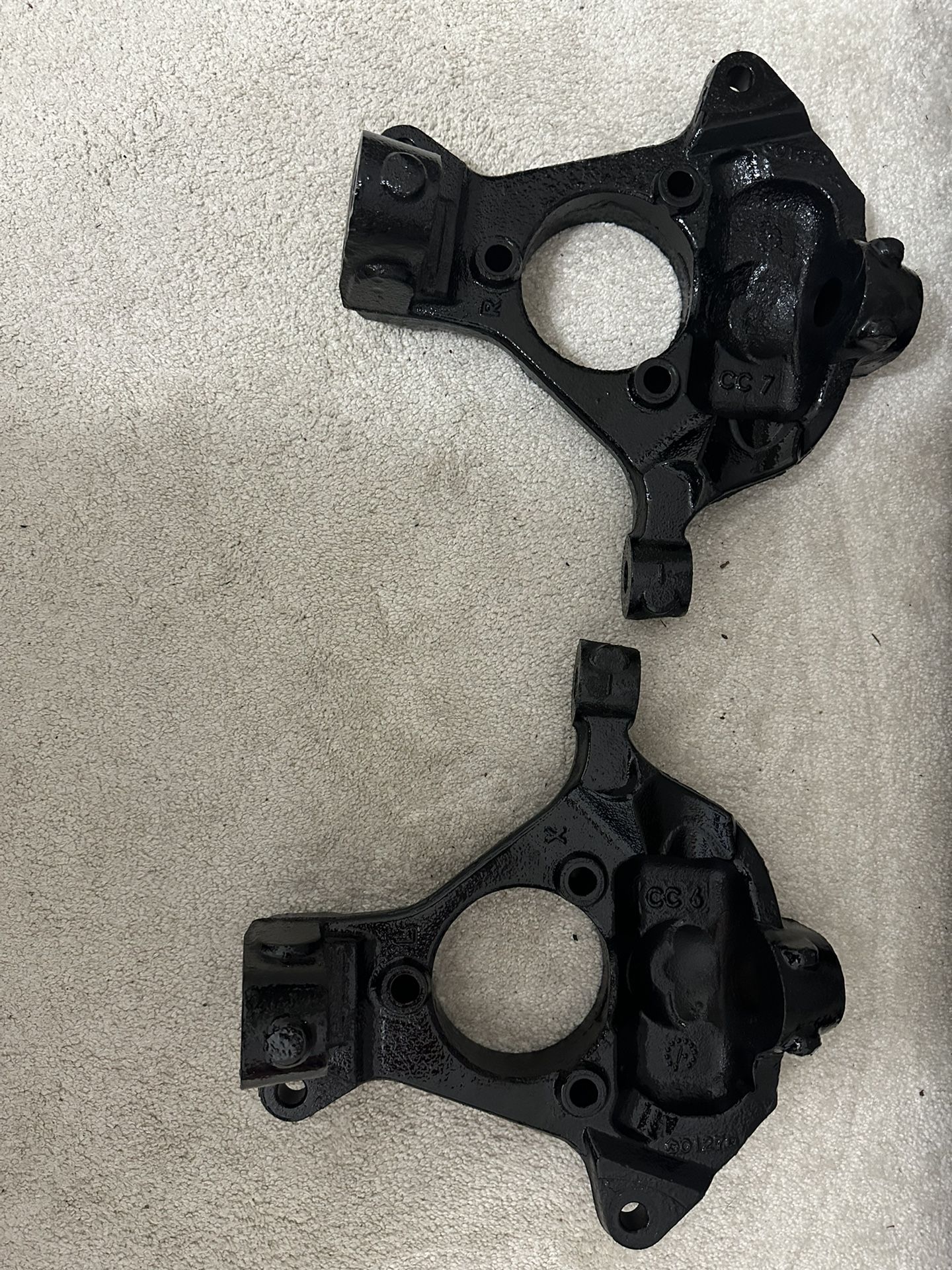 Freshly Powdered Stock Spindles Chevy Silverado 