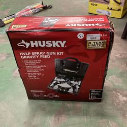 (Used Like New) Husky HVLP and Standard Gravity Feed Spray Gun Kit