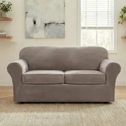 Velvet Plush High Stretch Sofa Slipcover