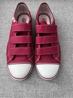 Red Vans Size 10.5 Women’s / 9 Mens