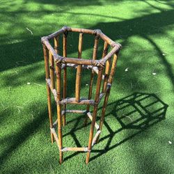 Vtg Bamboo Plant Stand