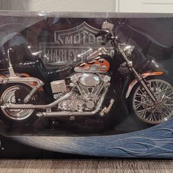 2000 Mattel Hot Wheels Harley-Davidson Dyna Wide Glide 1:10 Scale *NIB* RARE