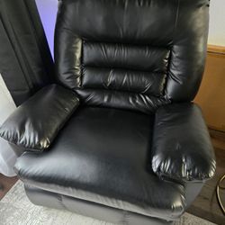 2 Black Recliners  