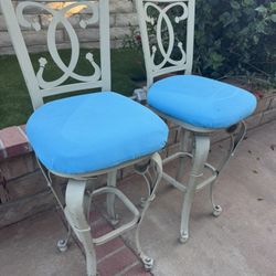 Bar Stools, Heavy wrought Iron