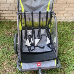 Allen Sports Deluxe 2 Child Bicycle Trailer & Stroller 