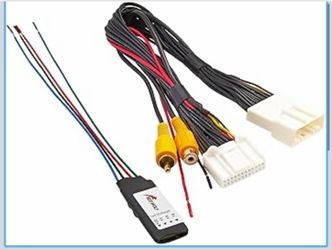 RED WOLF 24-Pin Reverse Camera T-Harness w/12V to 6V Converter for Aftermarket Stereo Retain Factory OEM Reverse Camera for 2014-2019 Toyota 4Runner T