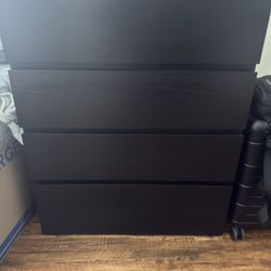 4-drawer Dresser, Black