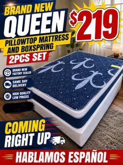 🇺🇸🇺🇸NEW QUEEN PILLOWTOP SET $219