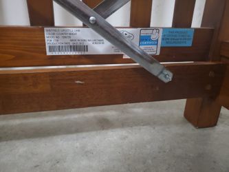 Italian baby crib and full side bed