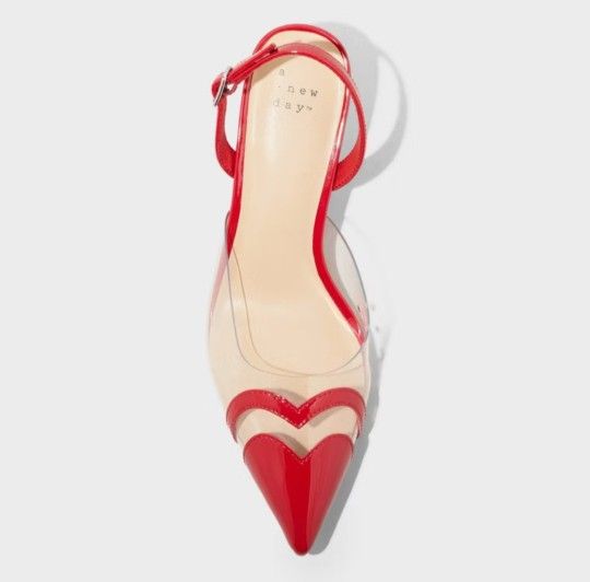 ANew Day Red Slingback Heels Sizes 6.5, 7.5, 8