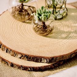 6 Wood Slices 12-13” Diameter 