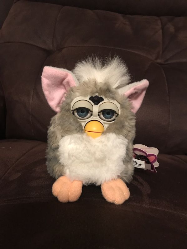 1998 Vintage Original Furby Gray with Blue Eyes model 70800 mint