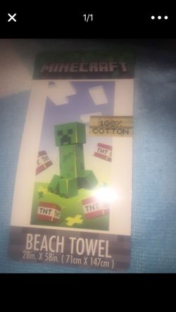 Minecraft Beach Towel