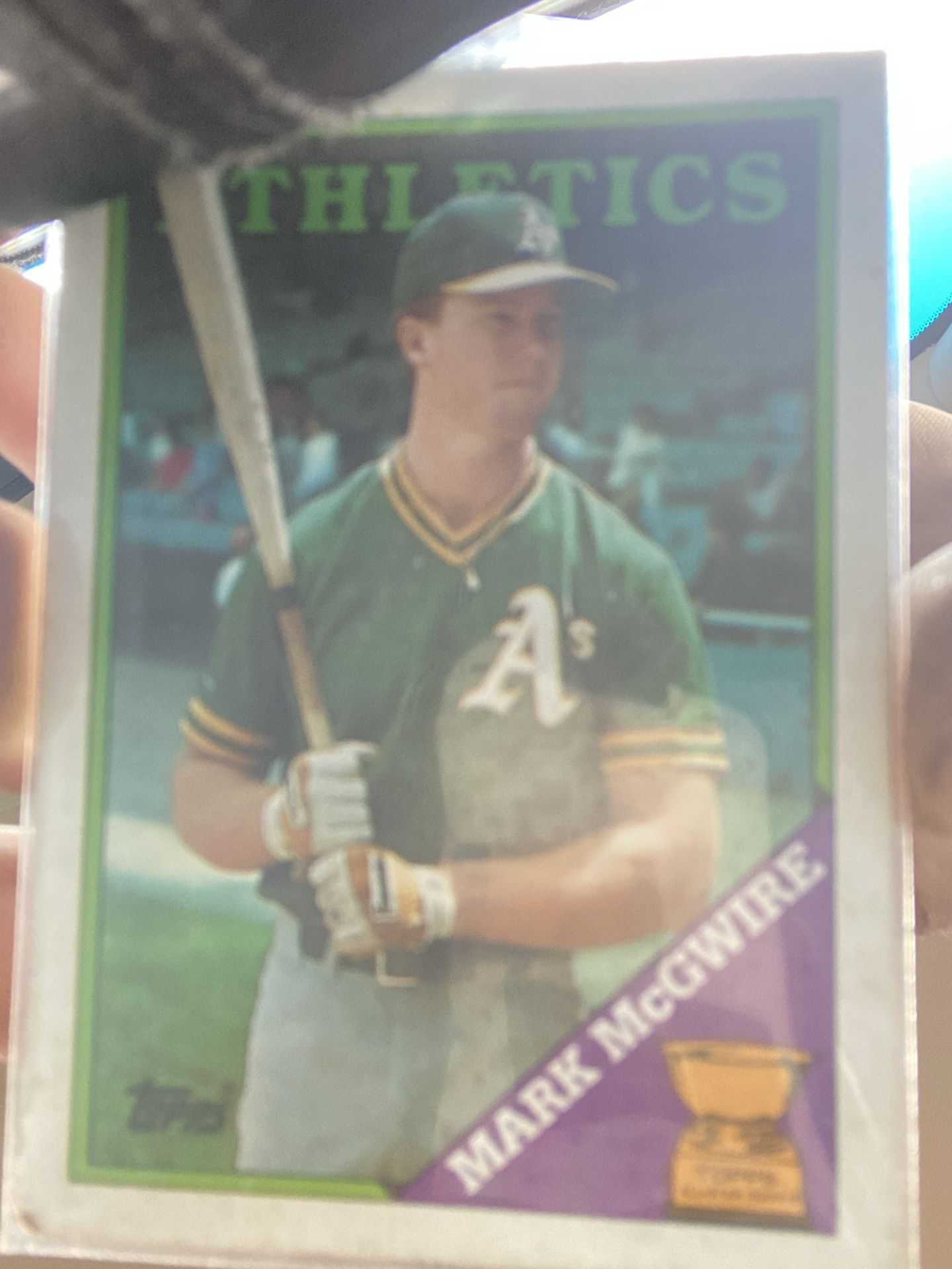 Mark McGuire Rookie Tops Card Error Card