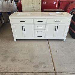 New Bathroom Cabinet With Counter Top And Sink