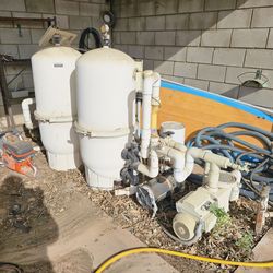Pentair two pumps and filers