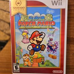 Wii Super Paper Mario Select. Complete With Manual.  Check Out My Other Listings For More Wii Games 