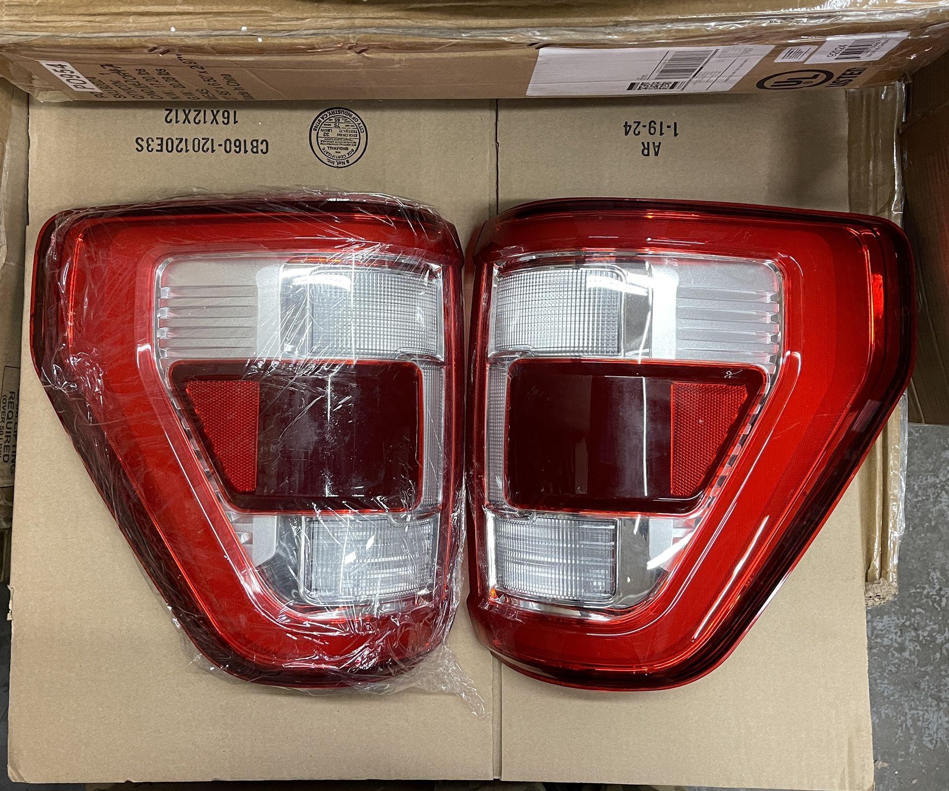 Pair Rear Brake Tail Lights Assembly Ford F150 2021-2023 W/Blind Spot Left Right Side Lamp F-150