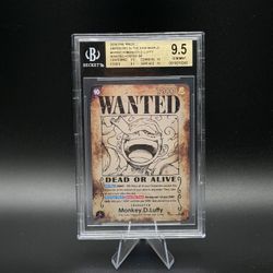One Piece OP09 Wanted Luffy SP BGS 9.5