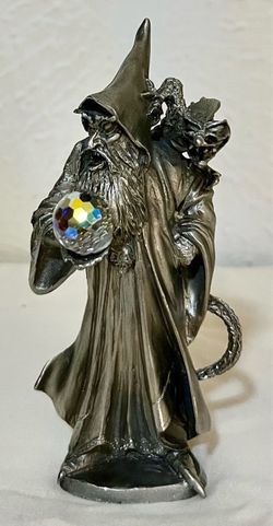 vintage Perth Pewter "Dark Lord" figurine (also known in some lines as the "Dragon Master").