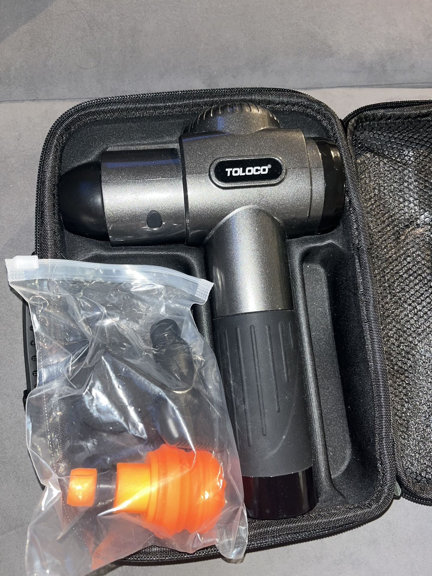 TOLOCO Massage Gun – Great Condition, ALL 10 Attachments