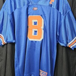 Vintage UF Florida Gators Y2K Nike #8 Blue Home Jersey Rex Grossman Size Large