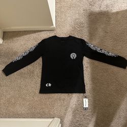 Chrome Hearts Horseshoe Floral Long Sleeve (Black) Size L