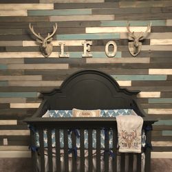 Grey Baby Crib