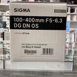 Sigma 100-400mm F5-6.3 For Sony⭐️Sale! Ends 9/29!