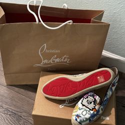 Christian Louboutin Nanou Flat Espadrille in Botanic Satin