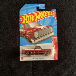 83 Chevy Silverado Truck Hot Wheels Red Edition