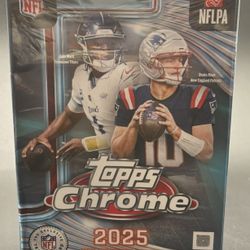 2025 Topps Chrome Football Hanger Box BRAND NEW SEALED