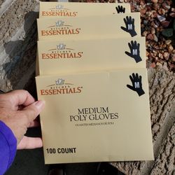 Med Poly Glove Pack, Each Pk
