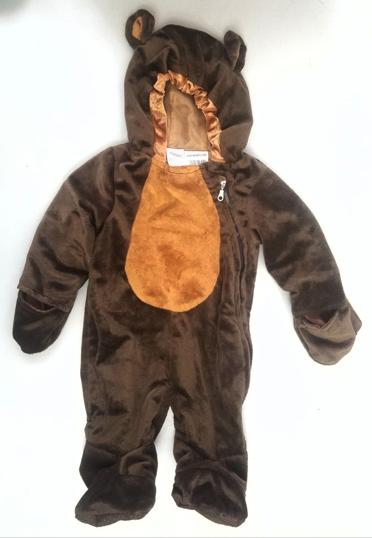 One piece Infant Monkey Costume 0-9 months