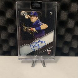 2020 Topps Chrome Black Nick Solar Auto Rookie On Card