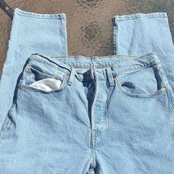 New Levi’s 501 Blue Wash Jeans – Classic Fit – Size [W30 L26] 