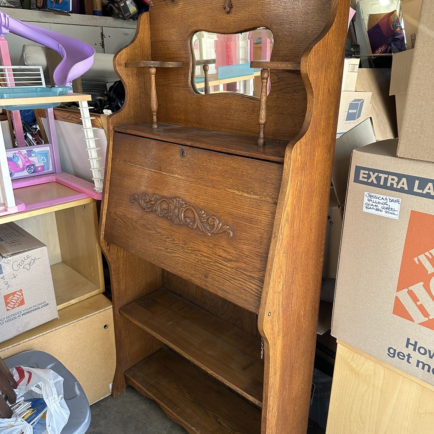 Antique Lane Or Larkin Style Secretary Desk