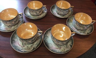 Beautiful Japanese hand painted tea cups.