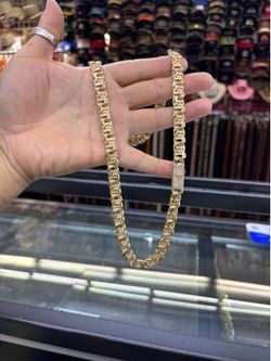 14k chino bar chain 24” long