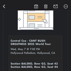 Central Cee Balcony Seats Tickets