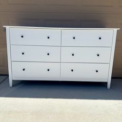 Dresser White 6-Drawers 
