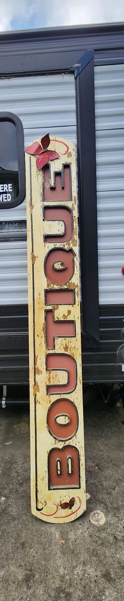 LARGE Antique Boutique Sign
