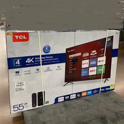 55” TCL Smart 4k Roku LED Tv 