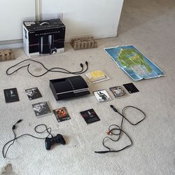 Play station 3 set with controllers and games