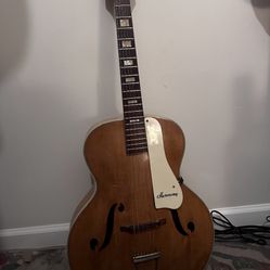Vintage 1960s Acoustic Harmony Monterey Guitar
