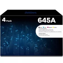 654A Black Cyan Yellow Magenta Toner Cartridge | Replacement for HP CF330A CF331A CF332A CF333A Toner Cartridge Works with HP Color Enterprise M680z M