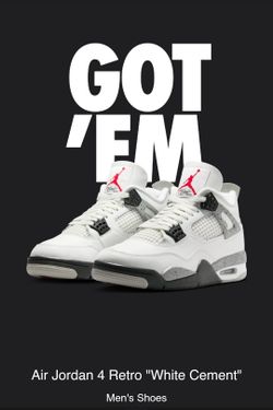 Jordan 4 Retro
White Cement FV5029-100