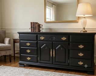 Elegant Black & Gold dresser